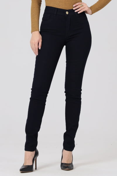 Calça Jeans Feminina Skinny Escura F2848