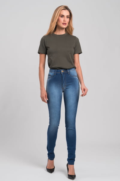 Calça Jeans Feminina Skinny F2846