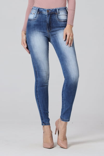 Calça Jeans Feminina Skinny Levanta Bumbum F2022071