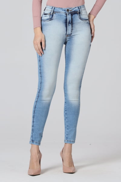 Calça Jeans Feminina Skinny Levanta Bumbum F2022136