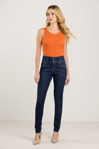 Calça Jeans Feminina Skinny Push Up F2023178