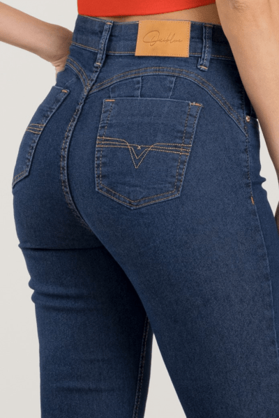 Calça Jeans Flare Azul Médio F2868
