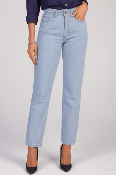 Calça Jeans Mom Azul Claro F24901