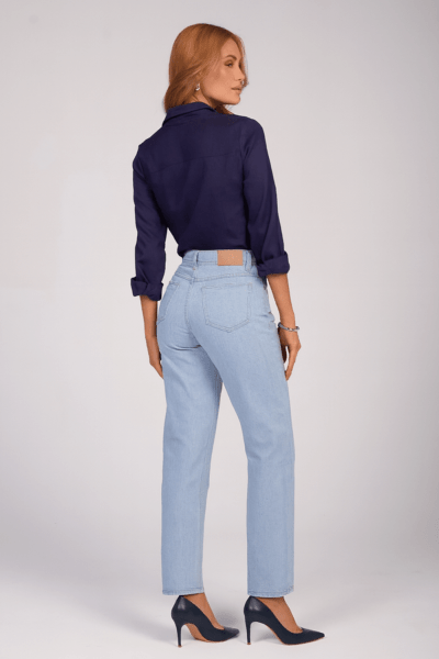 Calça Jeans Mom Azul Claro F24901