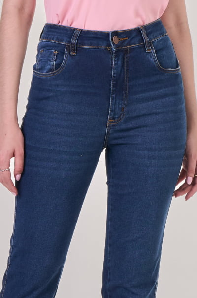 Calça Jeans Reta Azul Escuro F24041