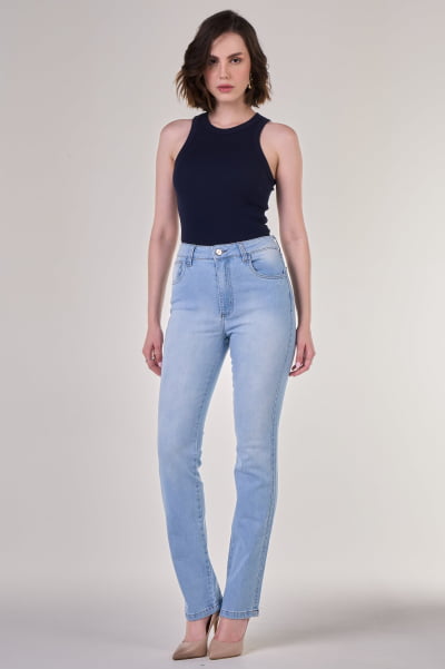 Calça Jeans Reta Feminina Clara F24037