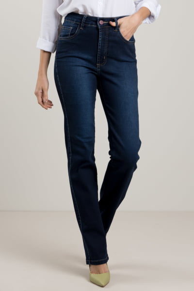 Calça Jeans Reta Feminina F2023132