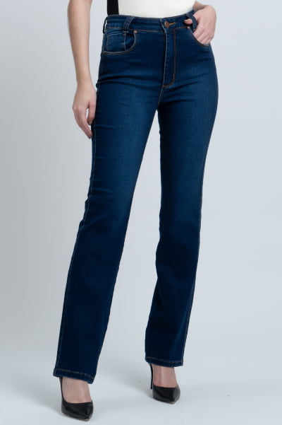 Calça Jeans Reta Feminina F24025