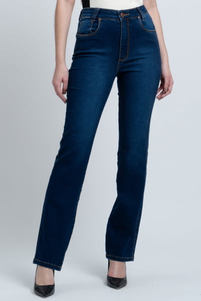 Calça Jeans Reta Feminina F24025