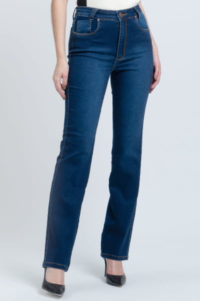 Calça Jeans Reta Feminina F24025