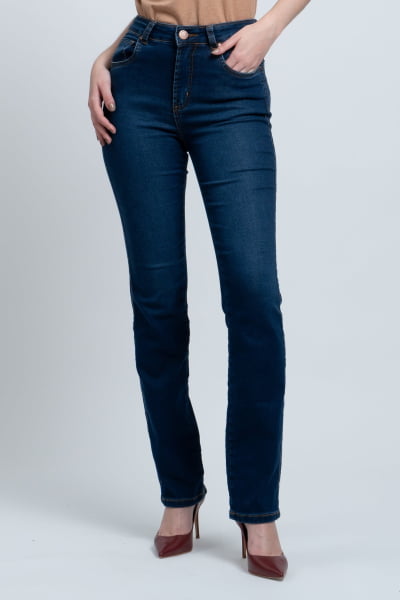 Calça Jeans Reta Feminina F24028