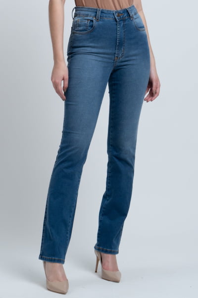 Calça Jeans Reta Feminina F24029