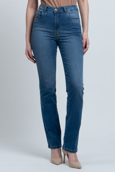 Calça Jeans Reta Feminina F24029