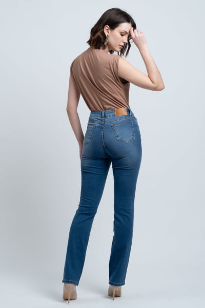 Calça Jeans Reta Feminina F24029