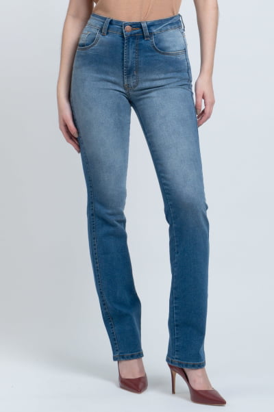 Calça Jeans Reta Feminina F24031