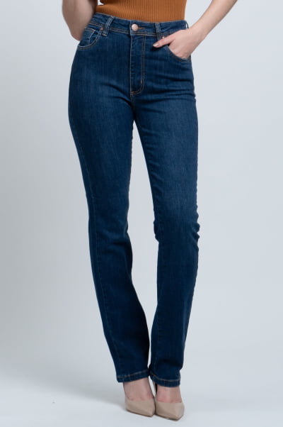 Calça Jeans Reta Feminina F24035