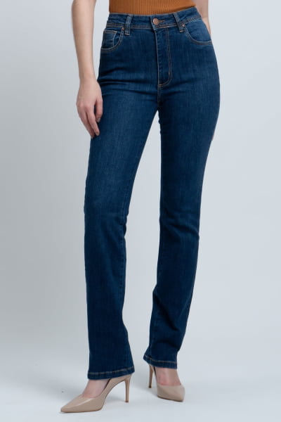 Calça Jeans Reta Feminina F24035