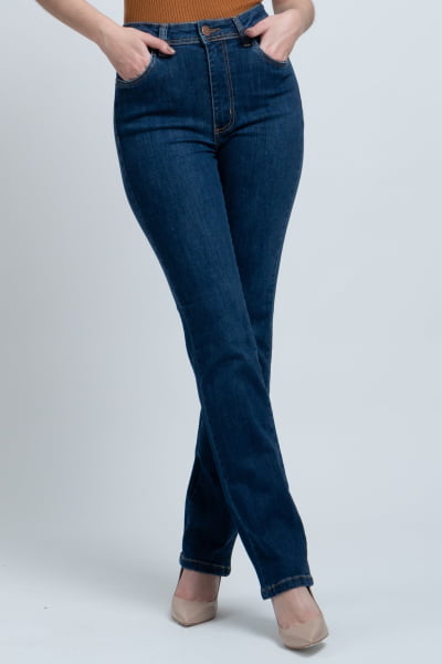 Calça Jeans Reta Feminina F24035