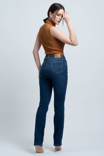 Calça Jeans Reta Feminina F24035