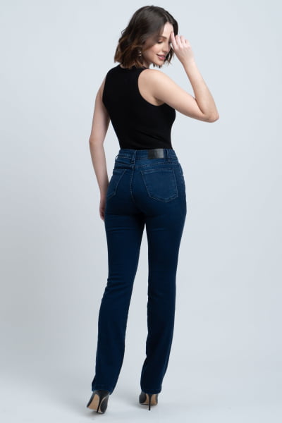 Calça Jeans Reta Feminina F24036