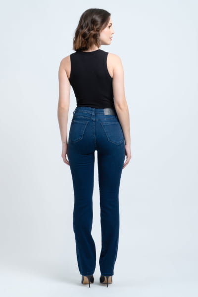 Calça Jeans Reta Feminina F24036