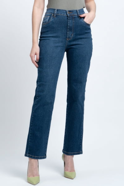 Calça Jeans Reta Feminina F24039