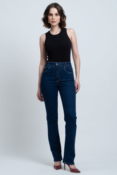Calça Jeans Reta Feminina F24042