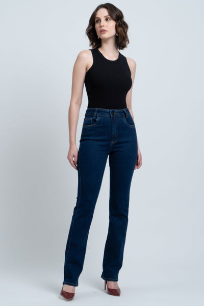 Calça Jeans Reta Feminina F24042