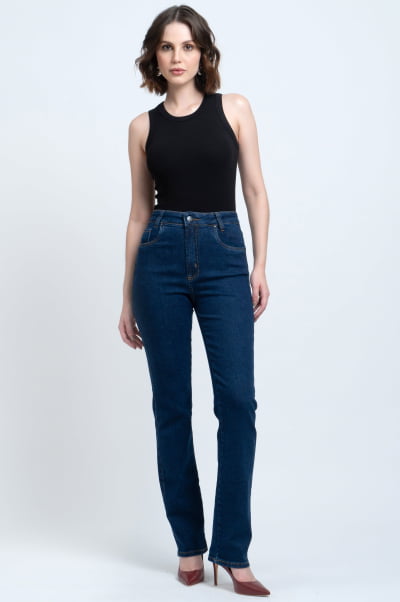 Calça Jeans Reta Feminina F24042