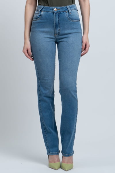 Calça Jeans Reta Feminina F24044