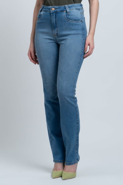 Calça Jeans Reta Feminina F24044