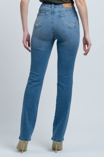 Calça Jeans Reta Feminina F24044