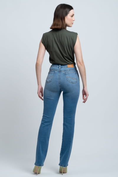 Calça Jeans Reta Feminina F24044