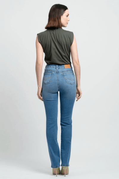 Calça Jeans Reta Feminina F24044