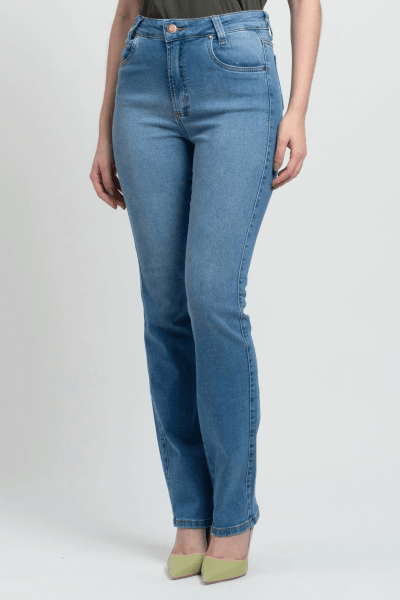 Calça Jeans Reta Feminina F24044