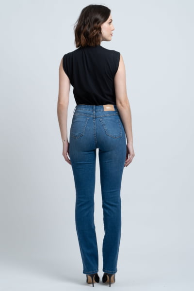 Calça Jeans Reta Feminina F24048