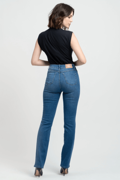 Calça Jeans Reta Feminina F24048