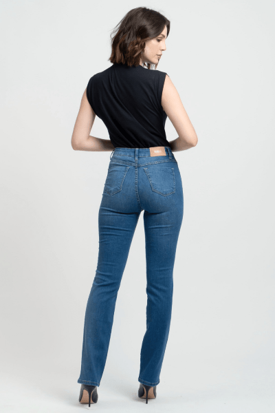 Calça Jeans Reta Feminina F24048