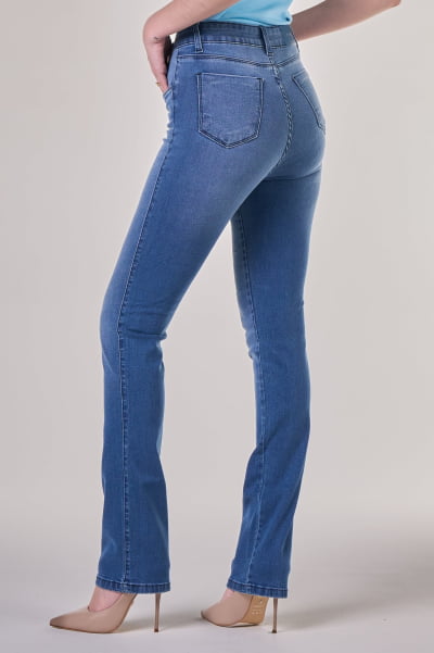 Calça Jeans Reta Feminina F24072