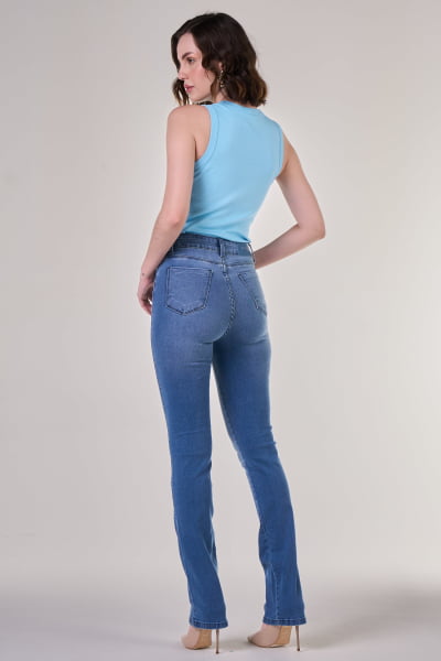 Calça Jeans Reta Feminina F24072