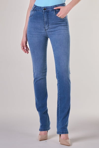 Calça Jeans Reta Feminina F24072