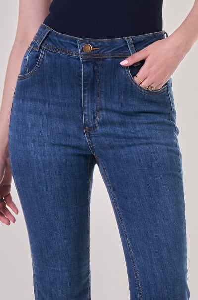 Calça Jeans Reta Feminina F24075