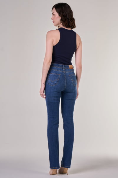 Calça Jeans Reta Feminina F24075