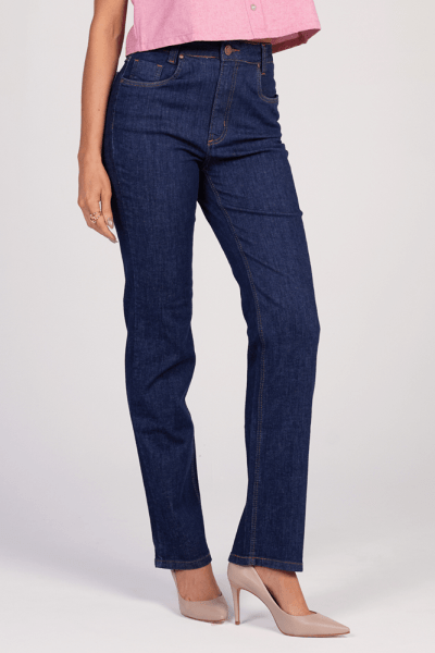Calça Jeans Reta Feminina F24413