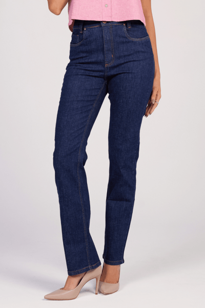 Calça Jeans Reta Feminina F24413