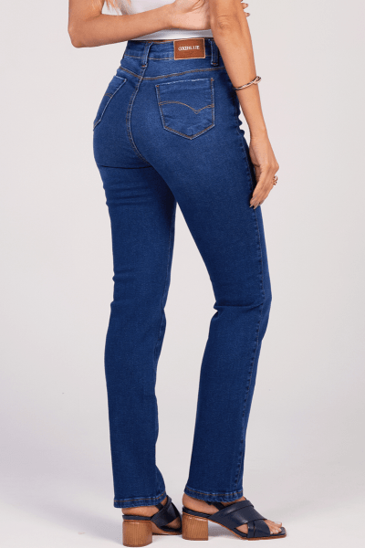 Calça Jeans Reta Feminina F25010 Calça Jeans Reta Feminina F25010