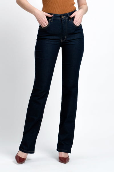 Calça Jeans Reta Feminina F2921