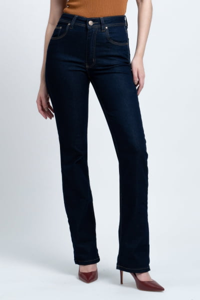 Calça Jeans Reta Feminina F2921