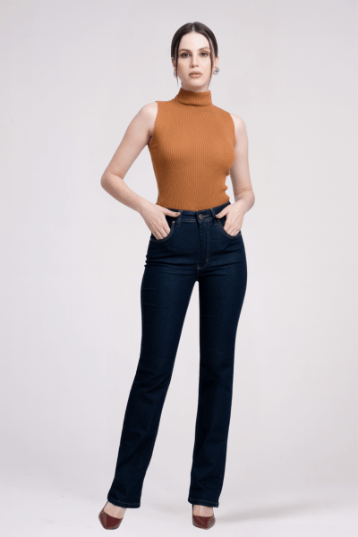 Calça Jeans Reta Feminina F2921
