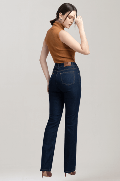 Calça Jeans Reta Feminina F2921